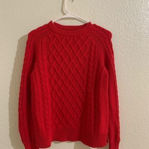Old navy bright red sweater size xs